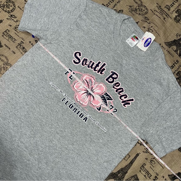 Fruit Of The Loom NWT! South Beach Florida Heather Gray Tshirt Size S - Picture 9 of 10